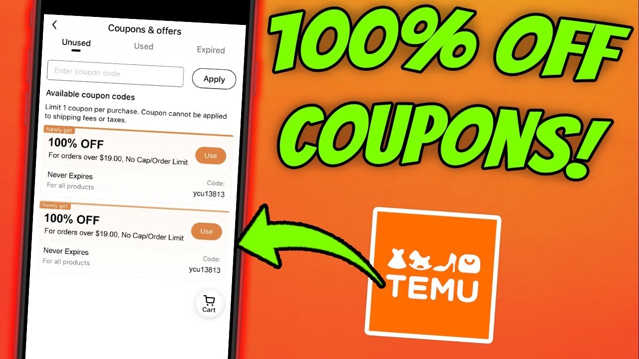 Dernier code promo Temu – Mise à jour quotidienne – Jusqu’à 60% de réduction