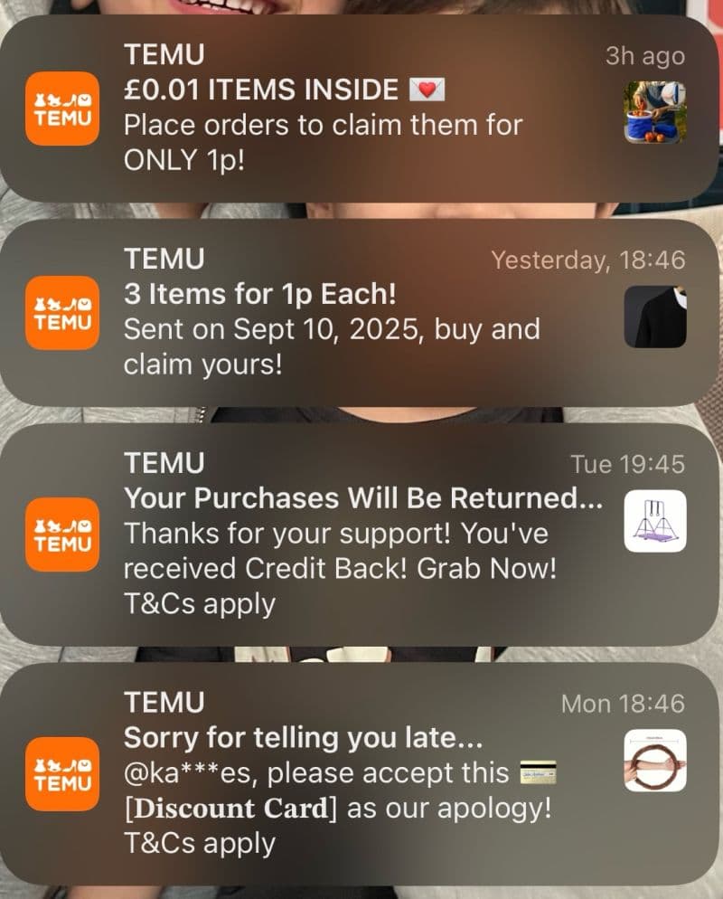 Pourquoi les notifications push de Temu sont-elles si efficaces ?