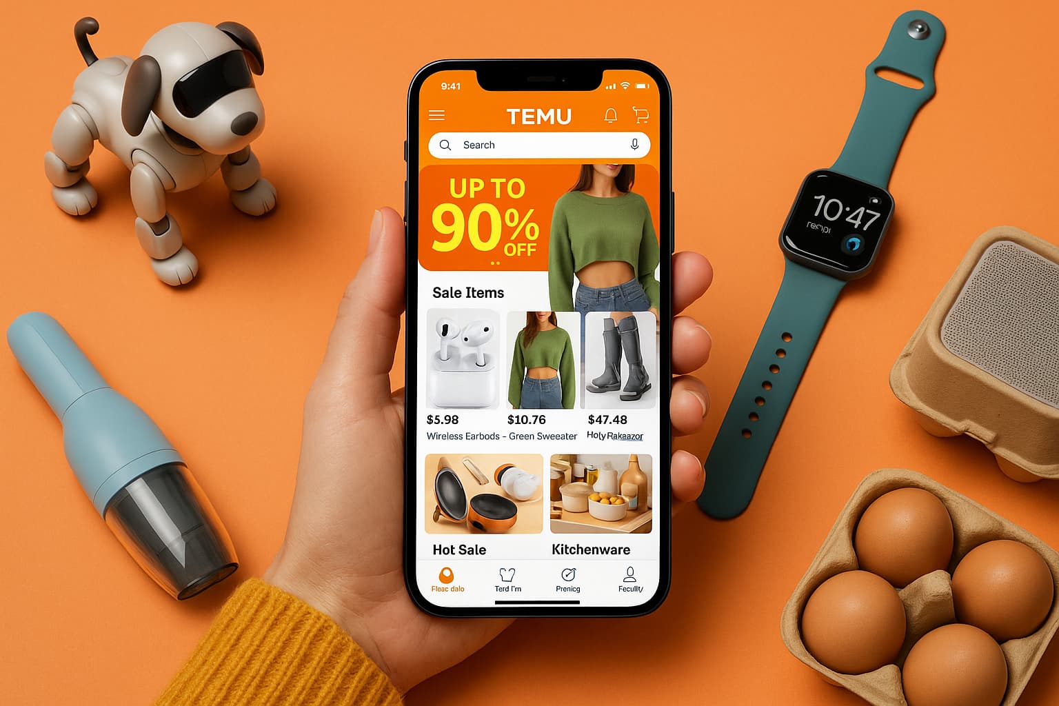 Explorer les produits les plus récents de Temu