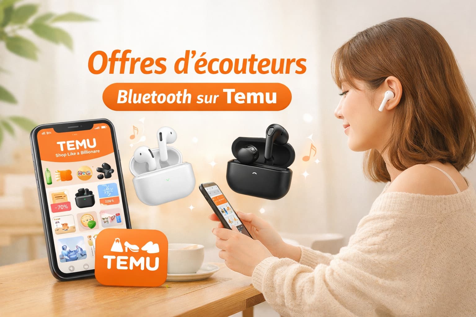 Offres d’écouteurs Bluetooth sur Temu à ne pas manquer