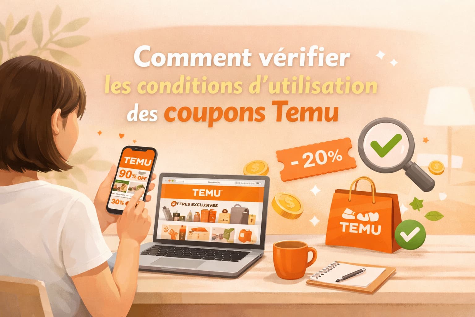 Comment vérifier les conditions d’utilisation des coupons Temu