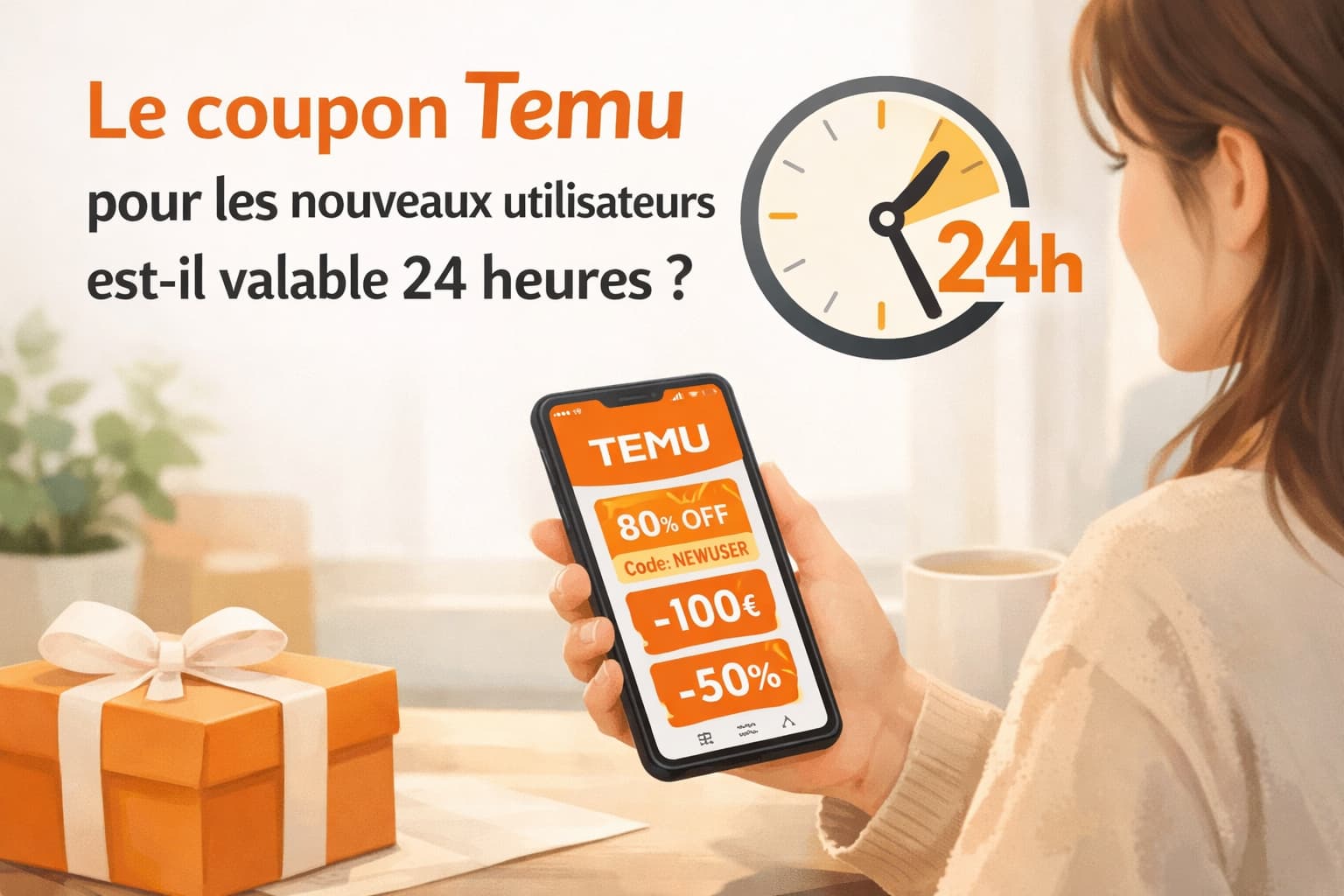 Le coupon Temu pour les nouveaux utilisateurs est-il valable 24 heures?